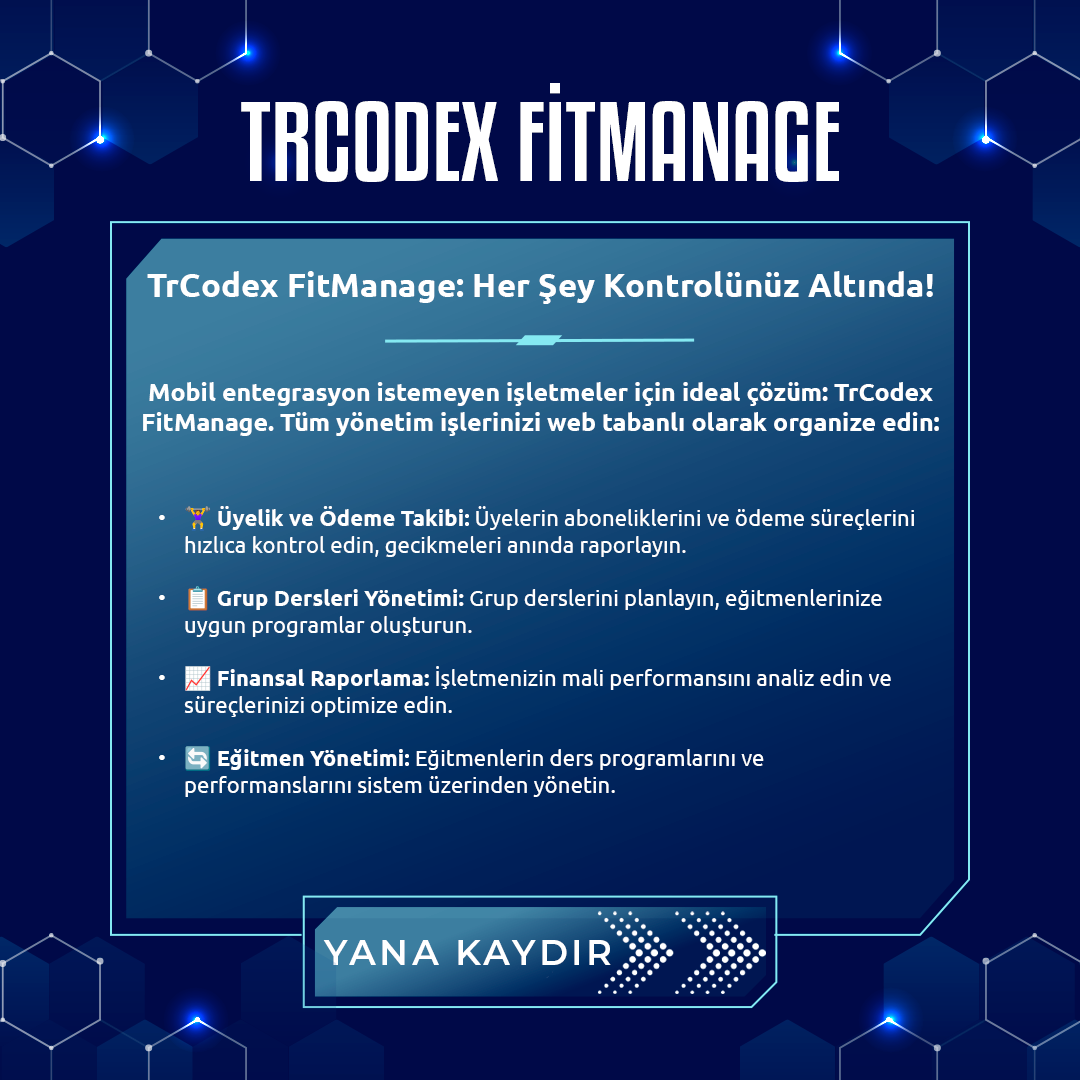 FitMobil - FitManage Fitness Sistemi - Görsel 7